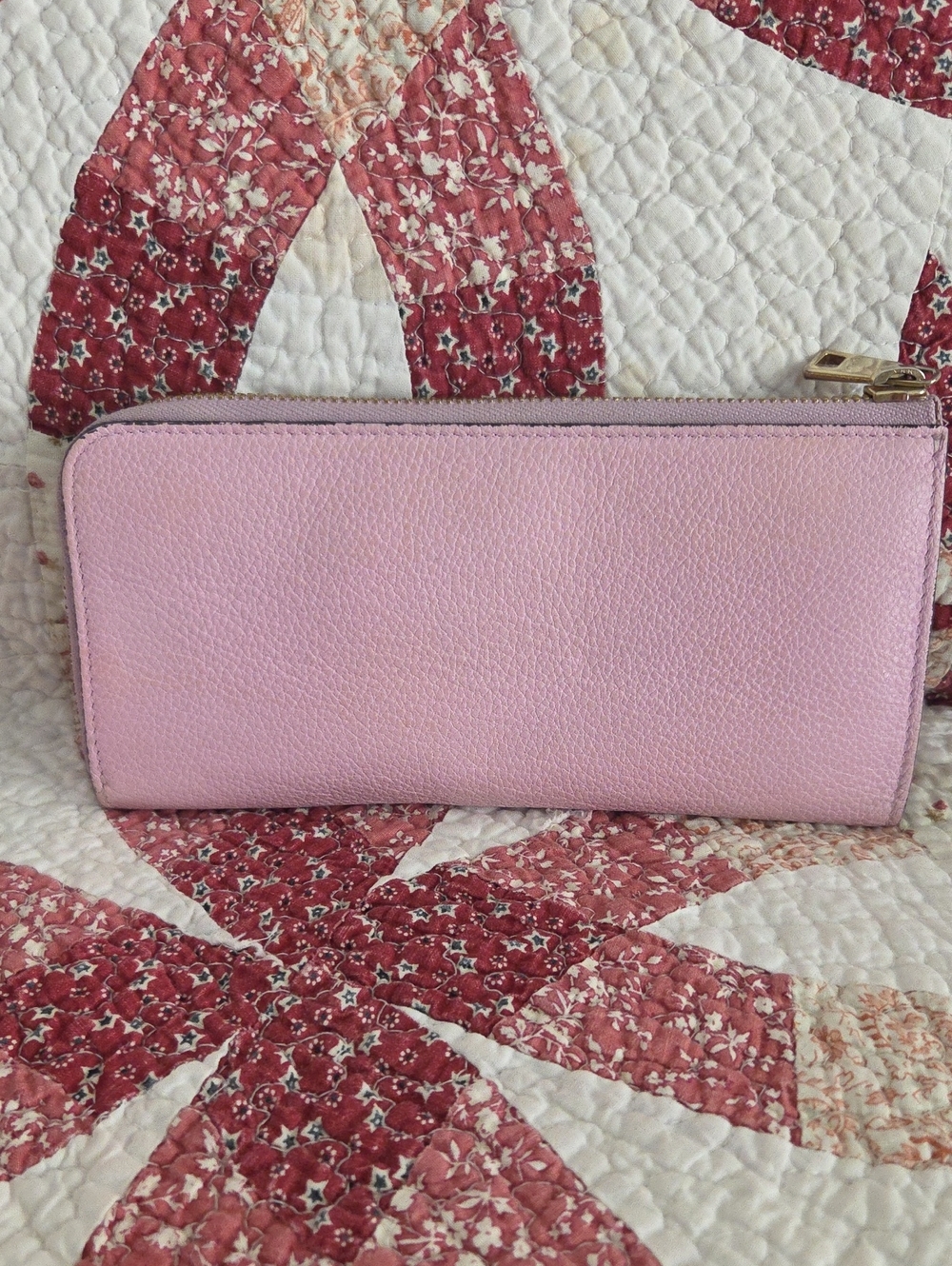 Furla Pink Zip-Around Leather Wallet - Picture 2 of 11